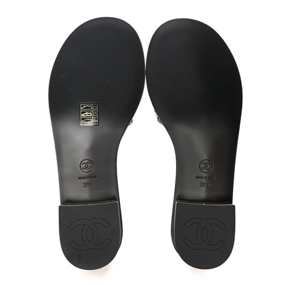 Chanel Patent Calfskin CC Mules 39.5 Black 4 of 8