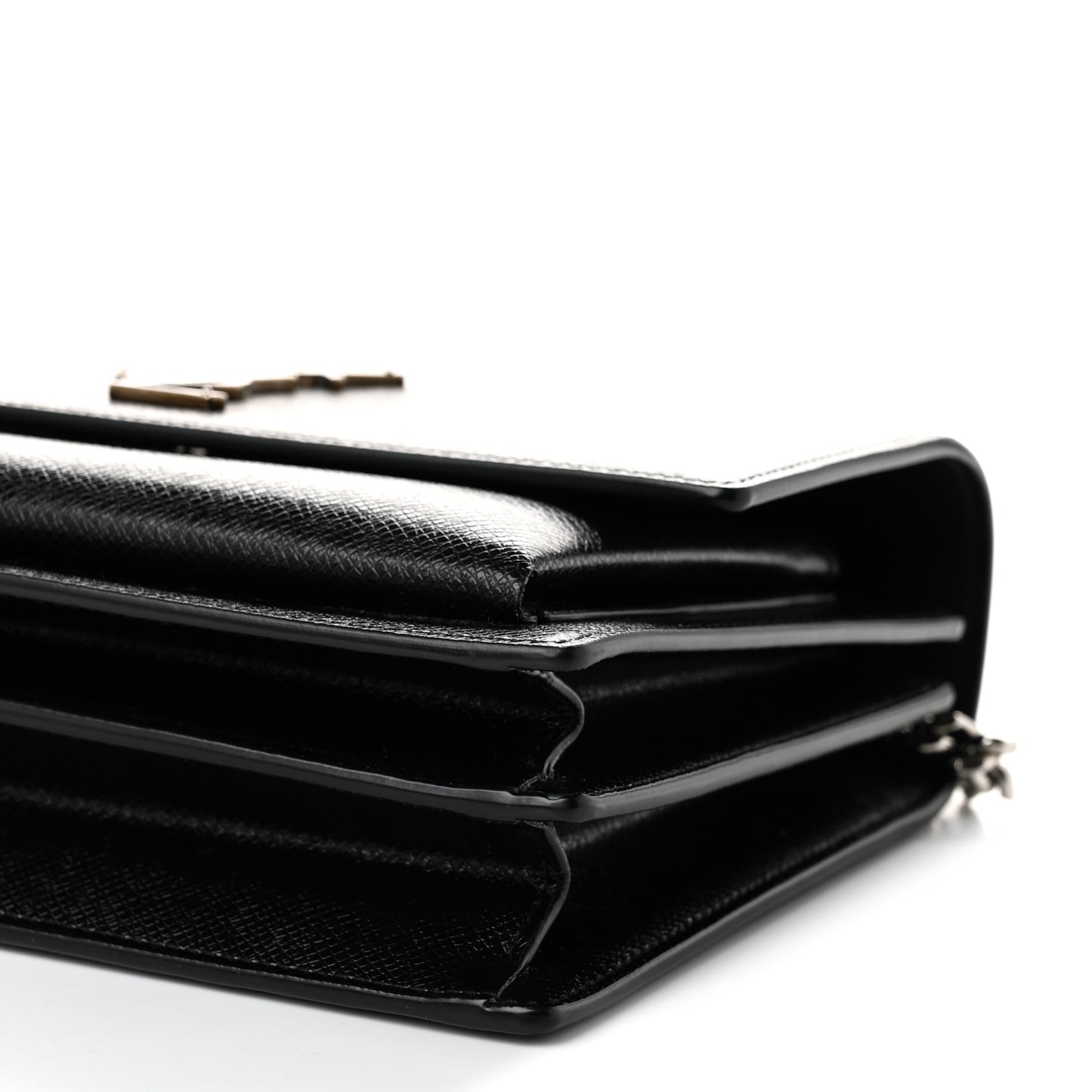 Coated Bark Calfskin Medium Monogram Sunset Black