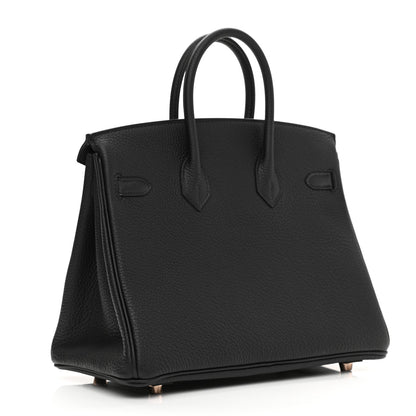 Hermes Togo Birkin 25 Black 3 of 12