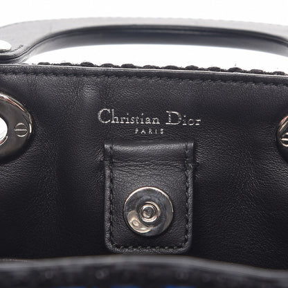 Christian Dior Metallic Tweed Mini Diorissimo Blue 6 of 7