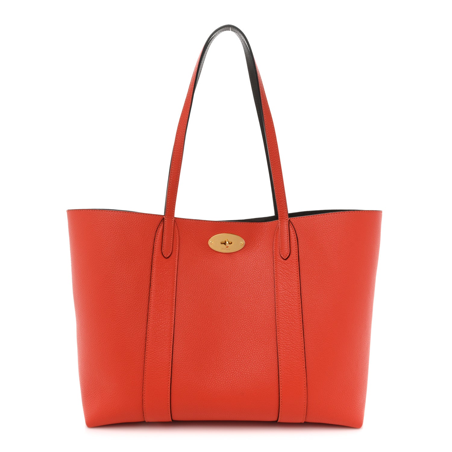 Mulberry Small Classic Grain Bayswater Tote Orange 4 of 14