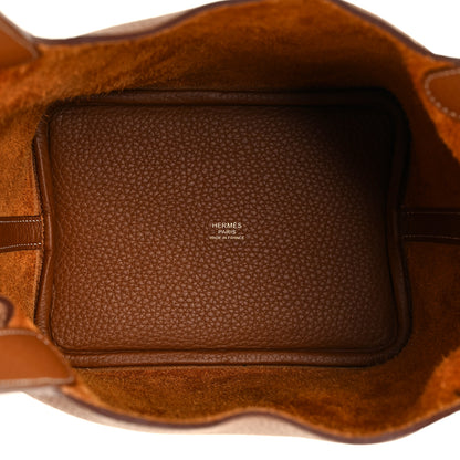 Hermes Taurillon Clemence Picotin Lock 18 PM Gold 4 of 9