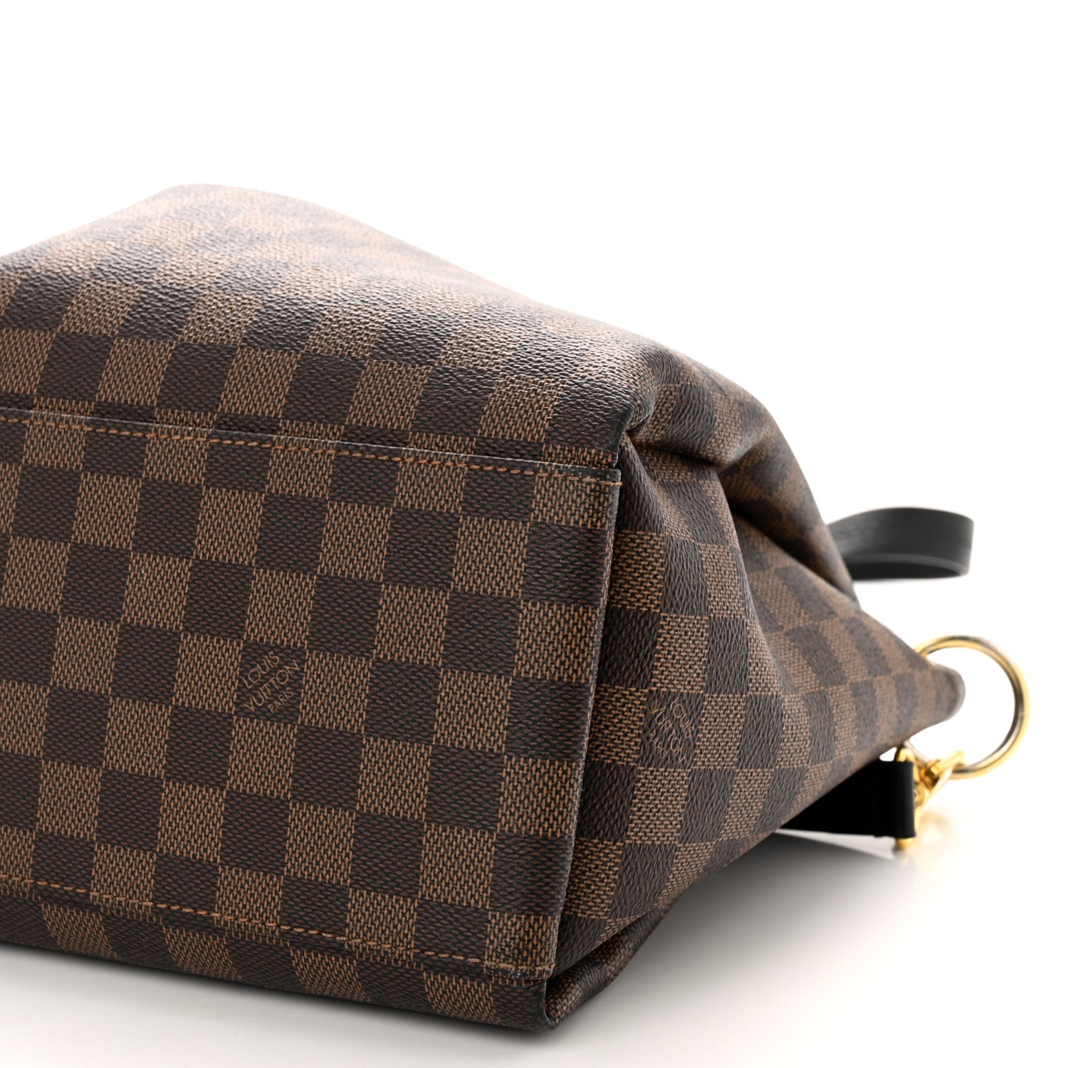 Louis Vuitton Damier Ebene Odeon Tote MM Black 9 of 12