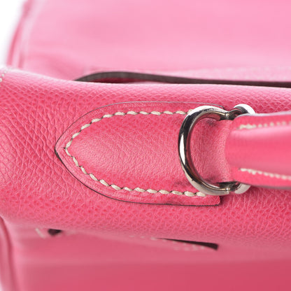 Hermes Epsom Candy Kelly Retourne 32 Rose Tyrien Rubis 15 of 40