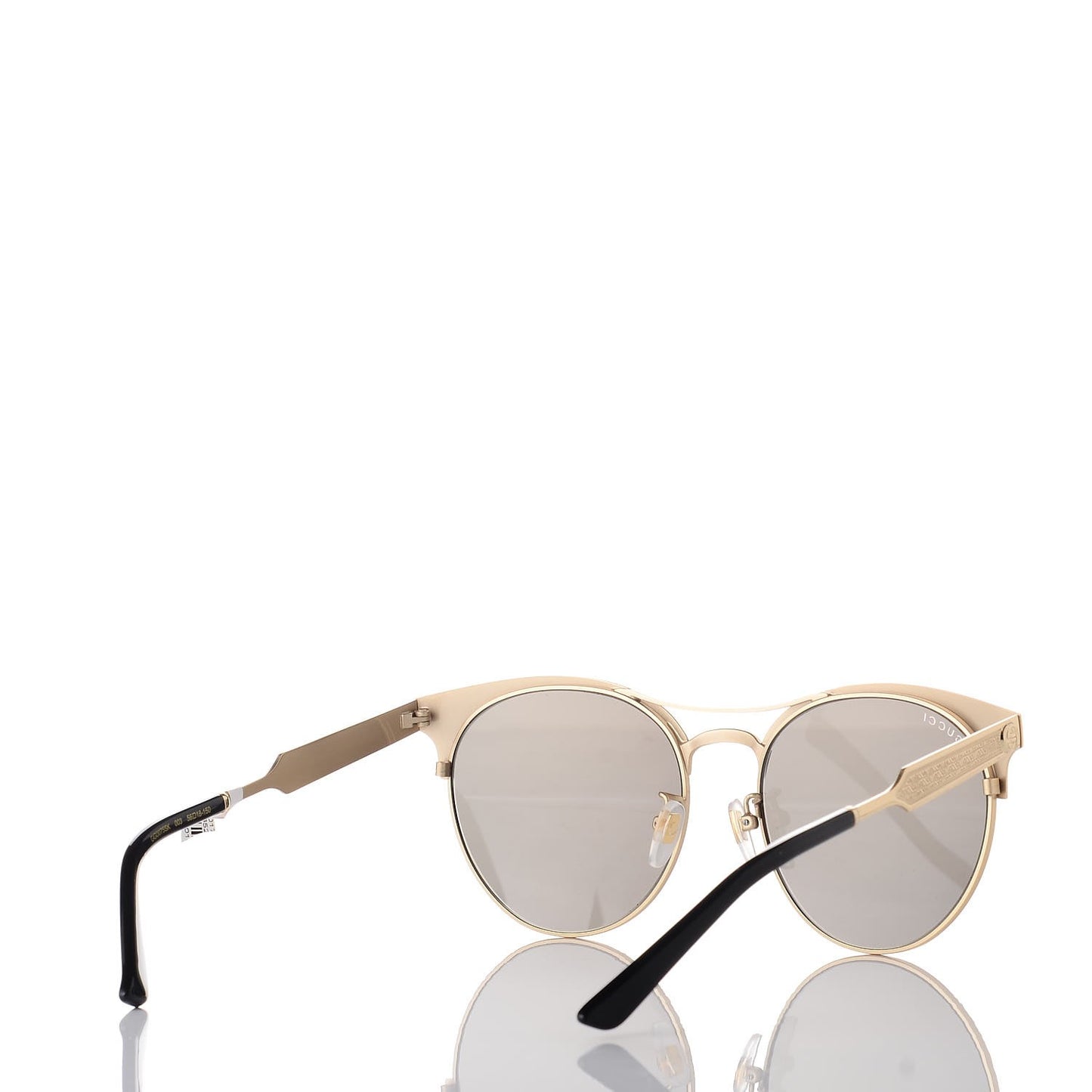 Round Metal GG0075SK Sunglasses Gold