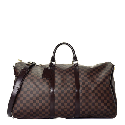 Louis Vuitton Damier Ebene Keepall Bandouliere 55 1 of 9