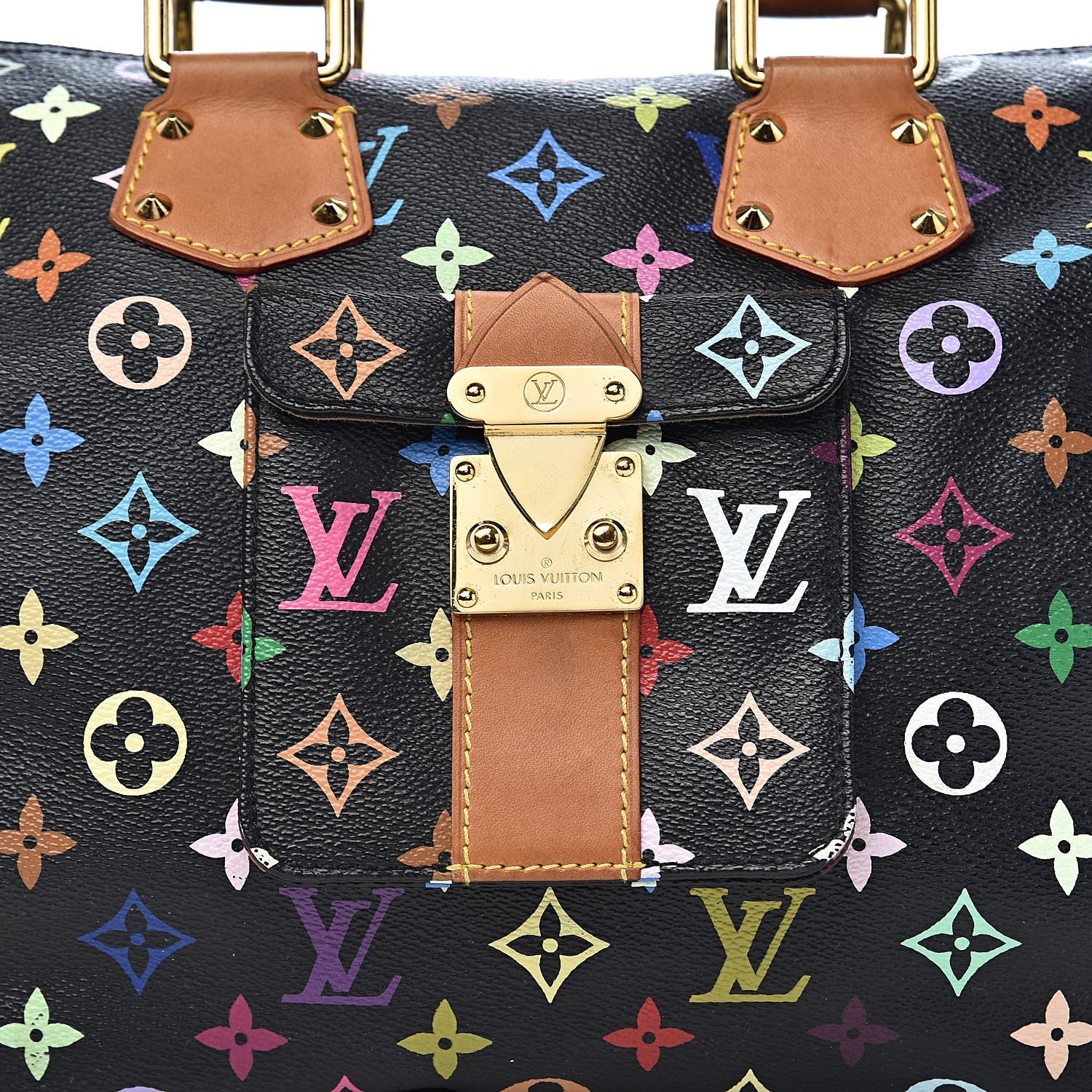 Louis Vuitton Monogram Multicolor Speedy 30 Black 11 of 11