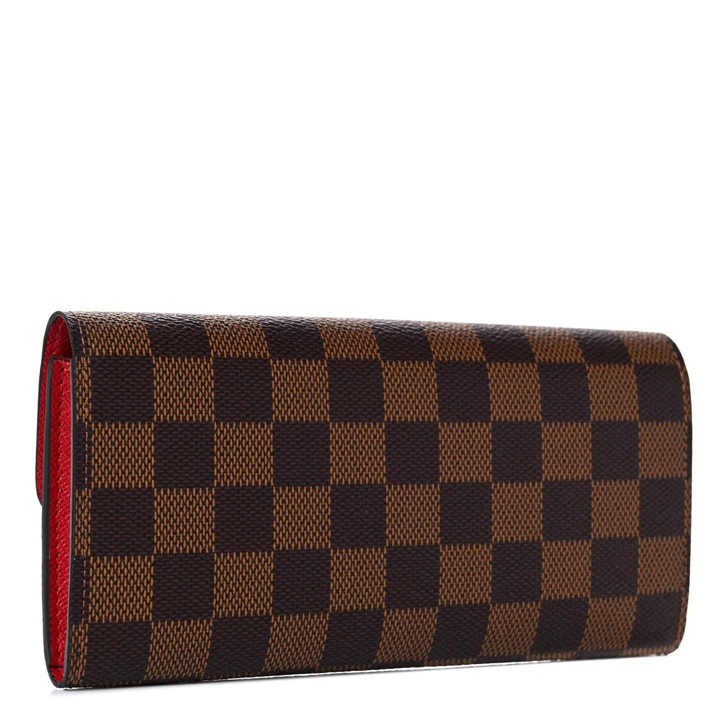 Damier Ebene Emilie Wallet Red