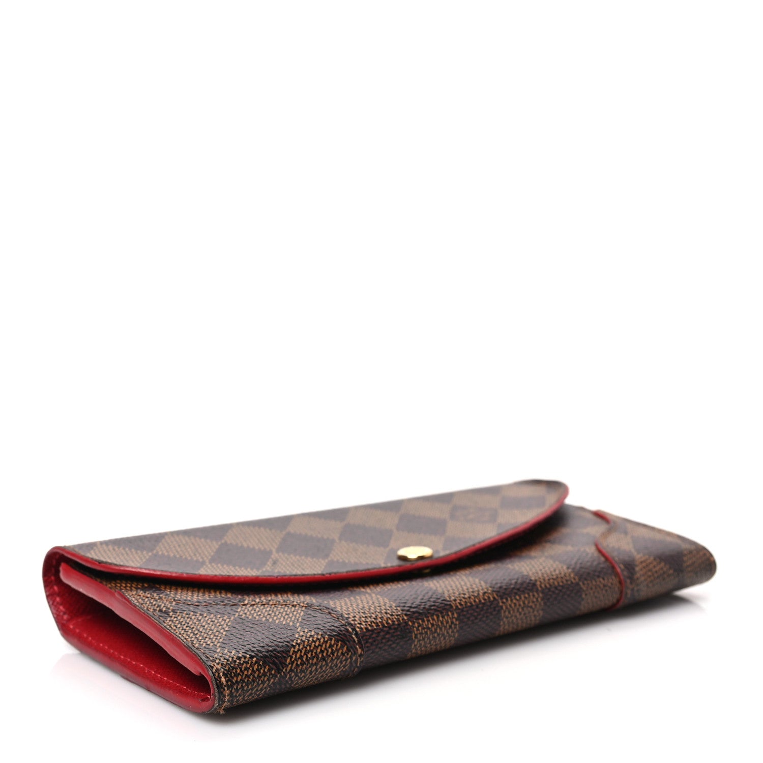 Louis Vuitton Damier Ebene Caissa Wallet Cherry 5 of 8