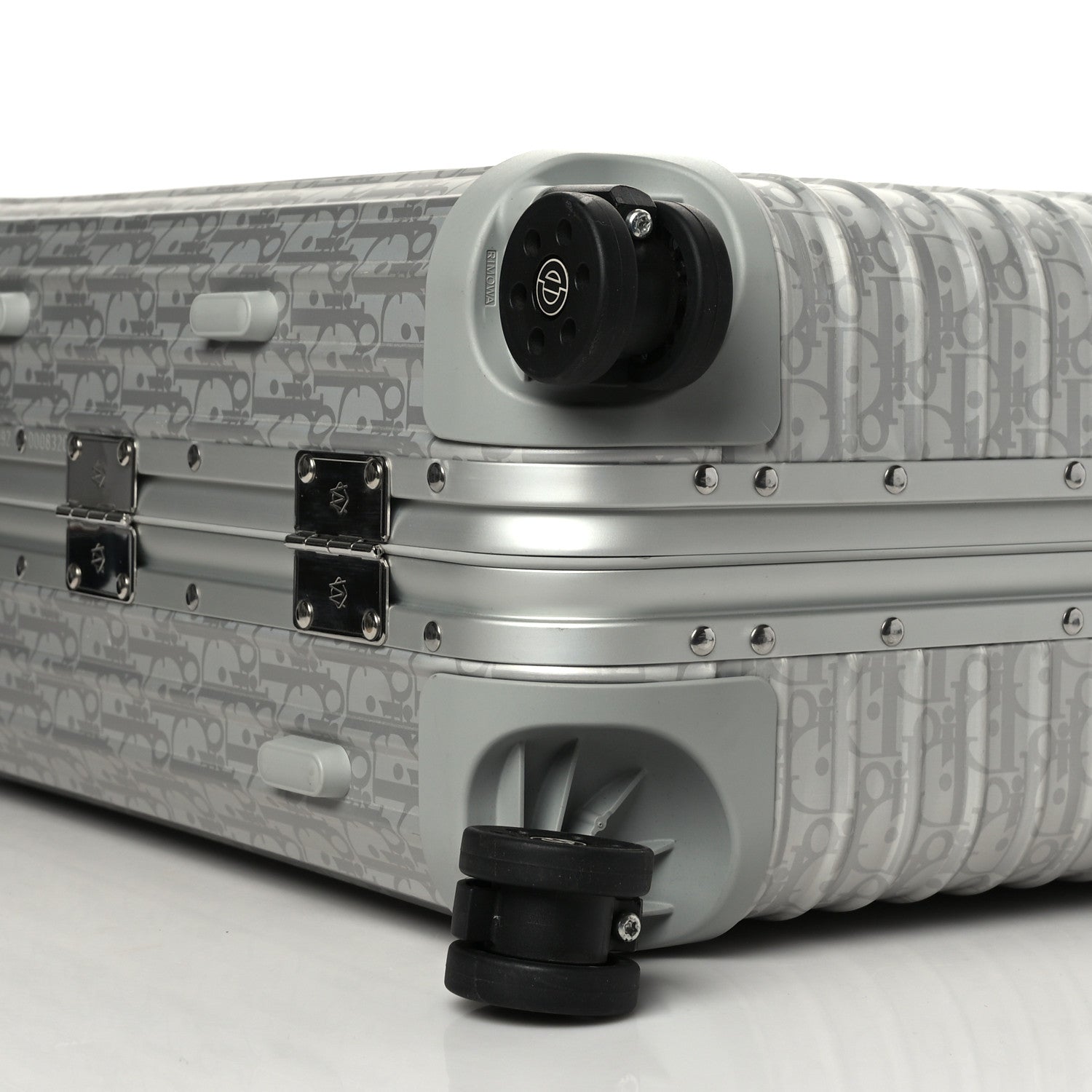 Christian Dior X RIMOWA Aluminum Gradient Cabin Luggage Silver 7 of 8