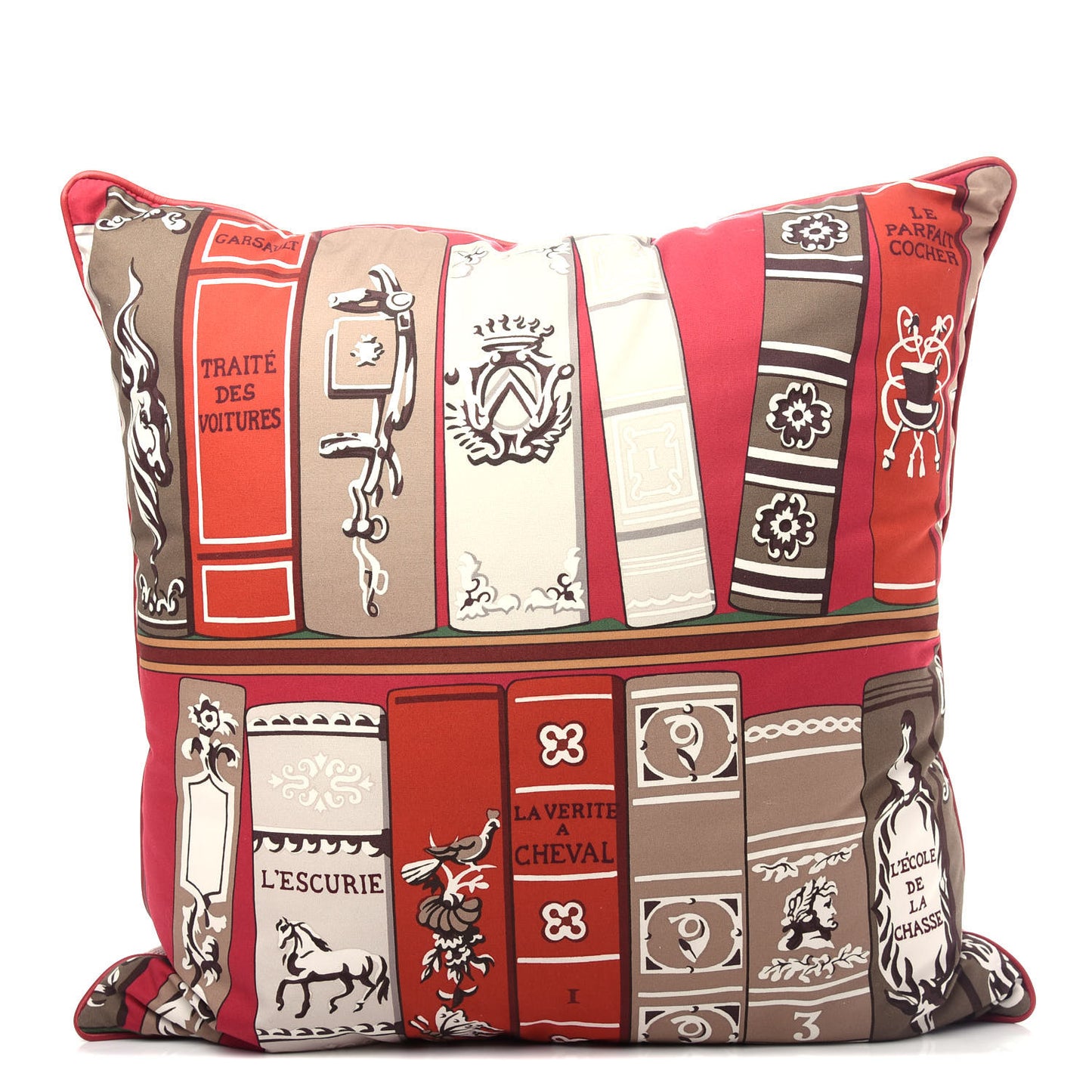 Cotton Bibliotheque Pillow