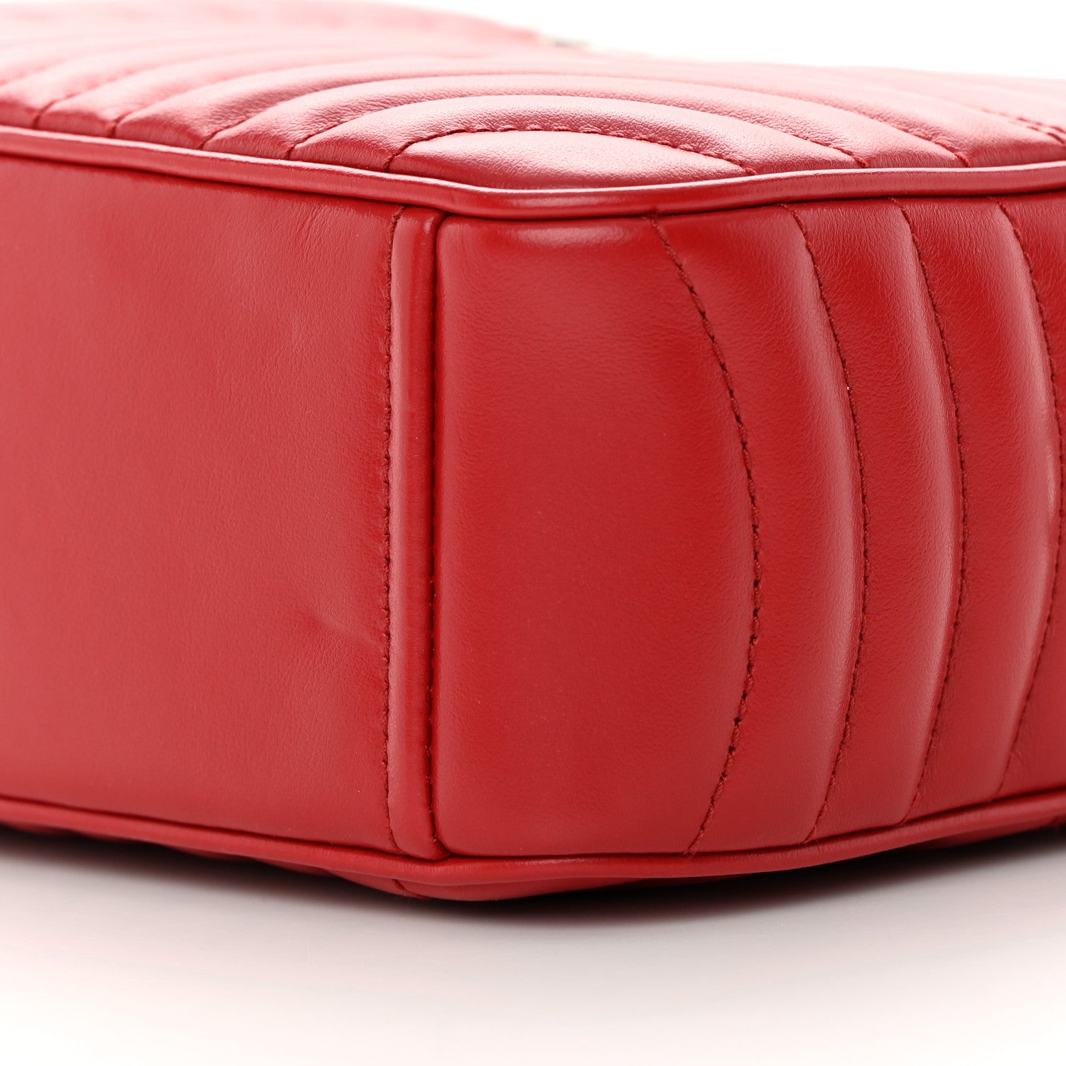 Prada Soft Calfskin Diagramme Camera Bag Rosso 10 of 12