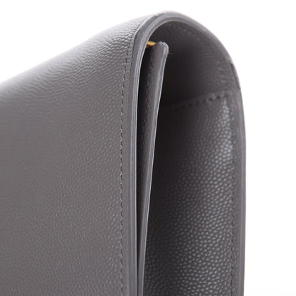 Saint Laurent Grain De Poudre Small Monogram Kate Satchel Fog 9 of 13
