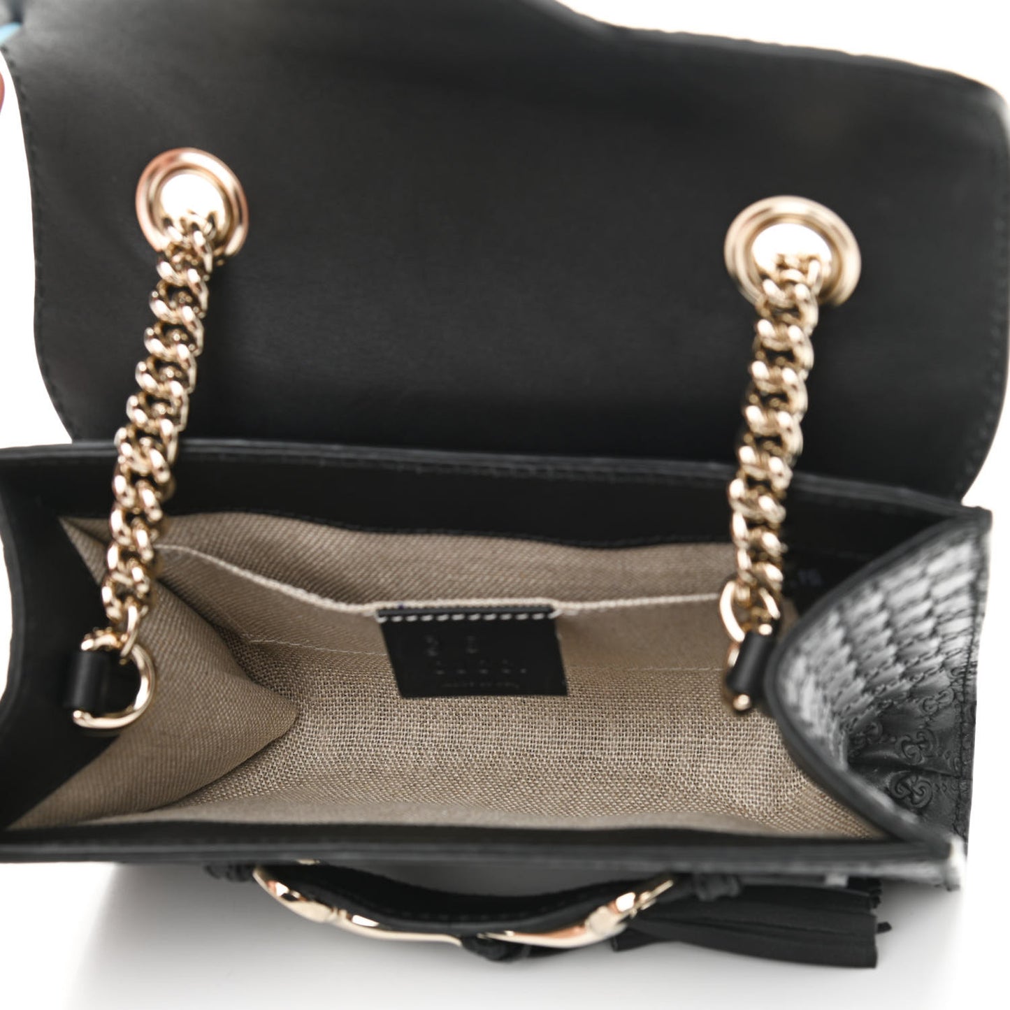 Microguccissima Mini Emily Shoulder Bag Black