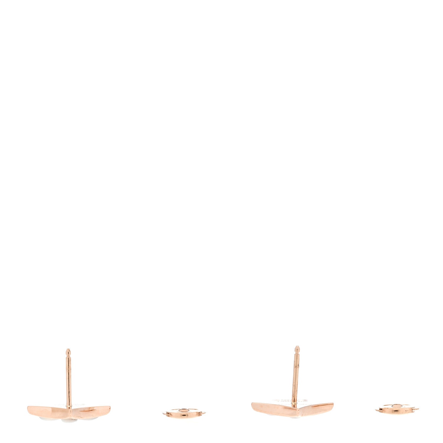 Louis Vuitton 18K Pink Gold Mother of Pearl Color Blossom Star Stud Earrings 4 of 5