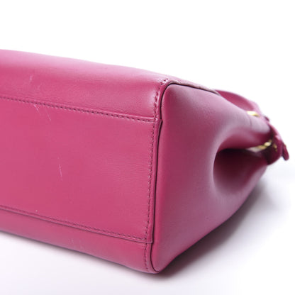 Fendi Nappa Mini Peekaboo Iconic Satchel Magenta 7 of 10