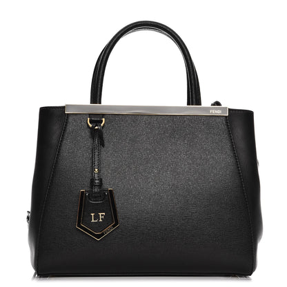 Fendi Vitello Elite Petite 2Jours Tote Black 1 of 9