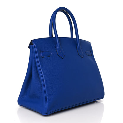 Hermes Togo Birkin 30 Bleu Royal 3 of 9