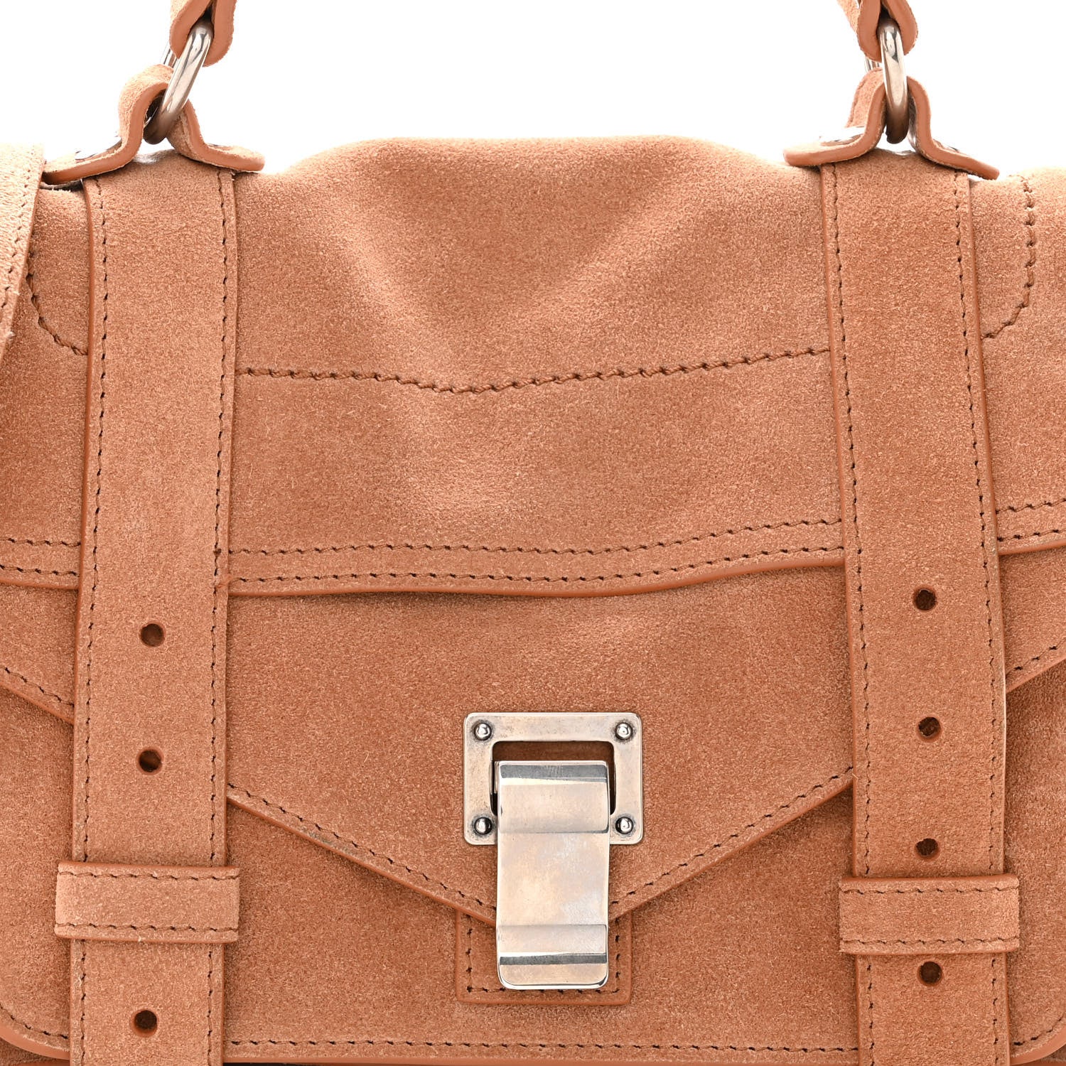 Proenza Schouler Suede Tiny PS1 Satchel Tan 6 of 9