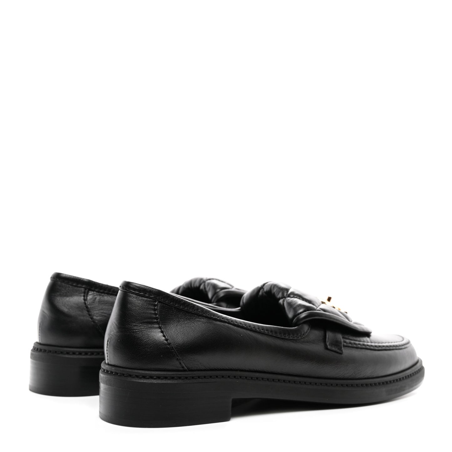 Lambskin Quilted CC Turnlock Loafers 40 Black