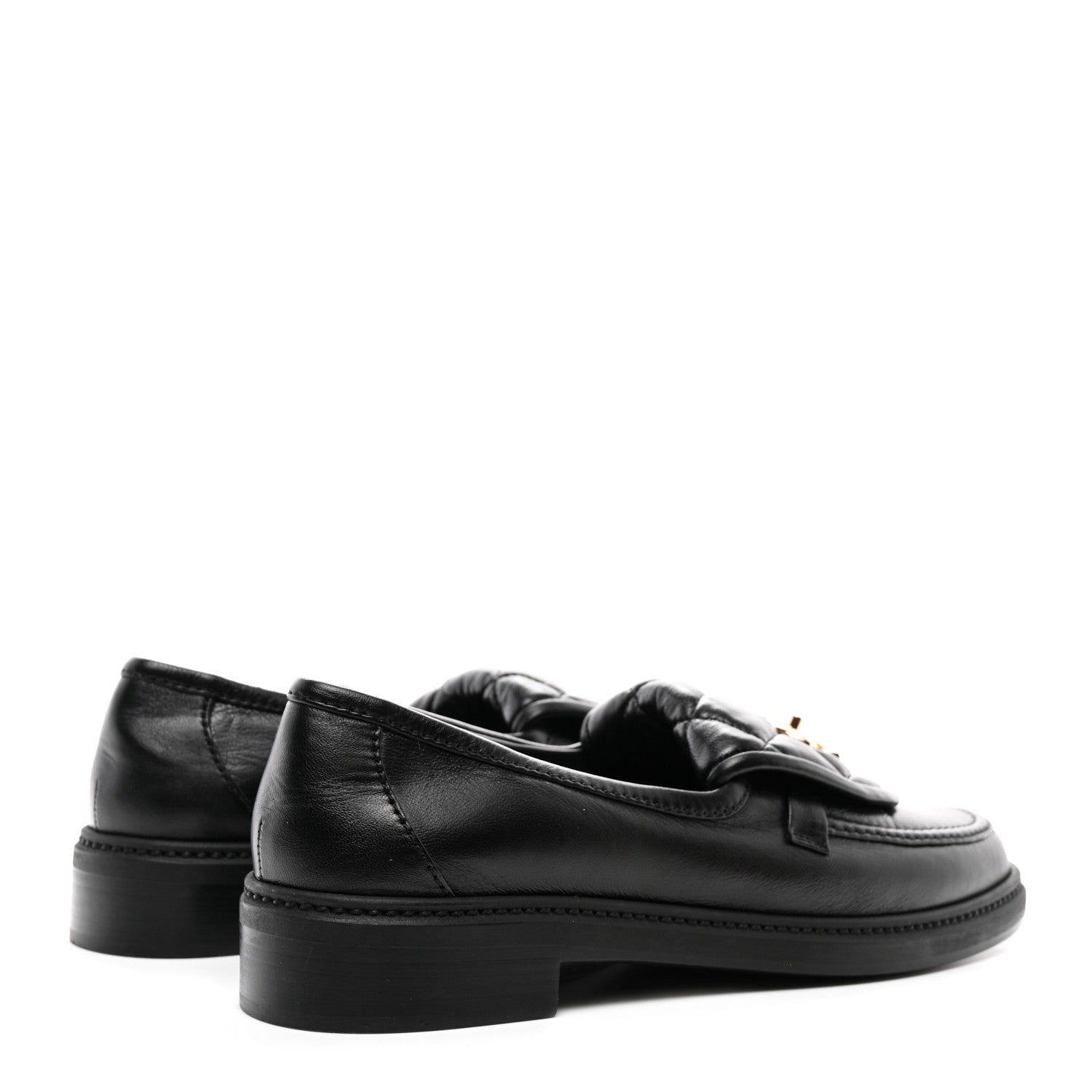 Chanel Lambskin Quilted CC Turnlock Loafers 40 Black 4 of 8