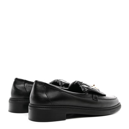 Chanel Lambskin Quilted CC Turnlock Loafers 40 Black 4 of 8