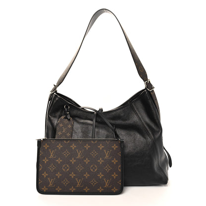 Louis Vuitton Lambskin CarryAll Vibe MM Black 3 of 10