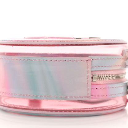Chanel PVC Lambskin Filigree Round Clutch With Chain Pink 10 of 11