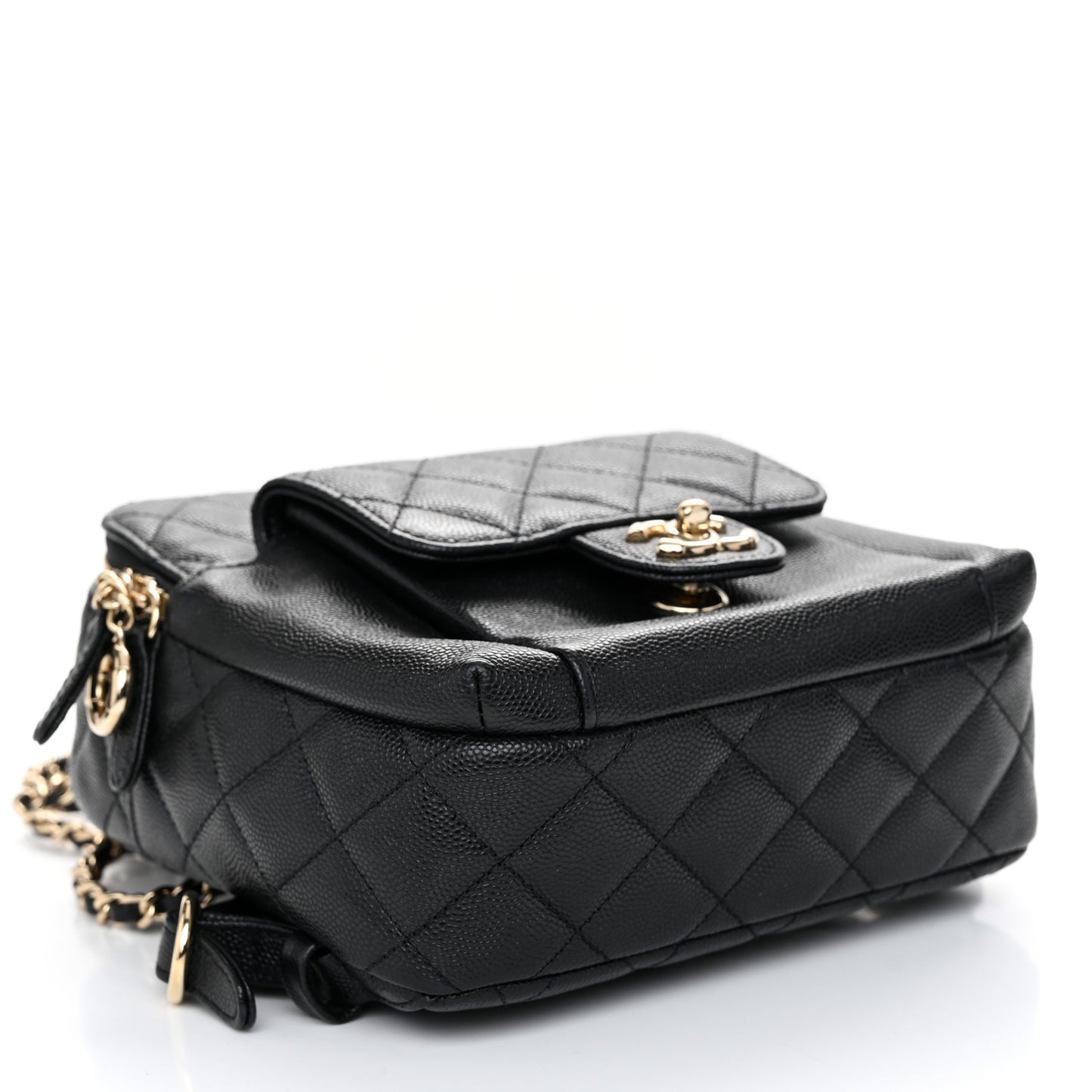 Caviar Quilted Small CC Day Backpack Black