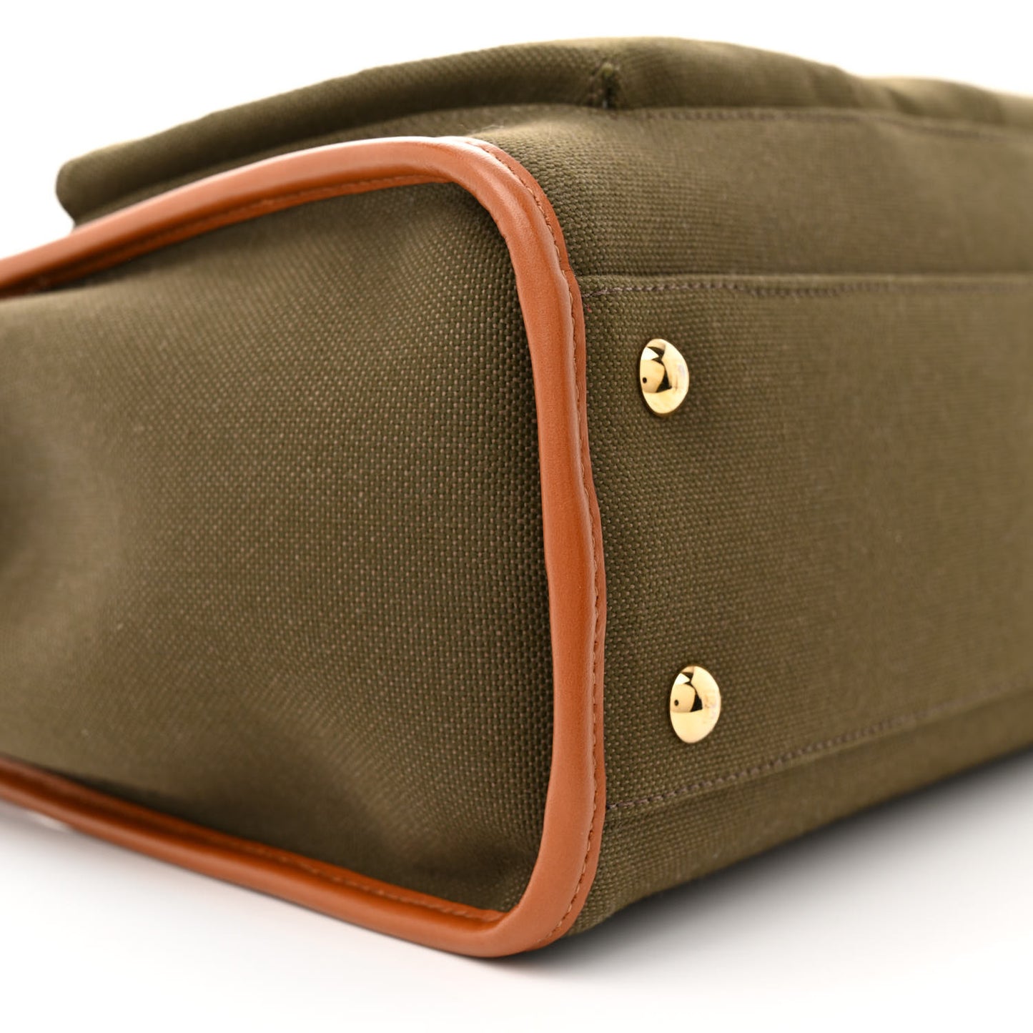 Canvas Calfskin Medium 3 Pocket Peekaboo Iconic Satchel Amazzonia Cuoio
