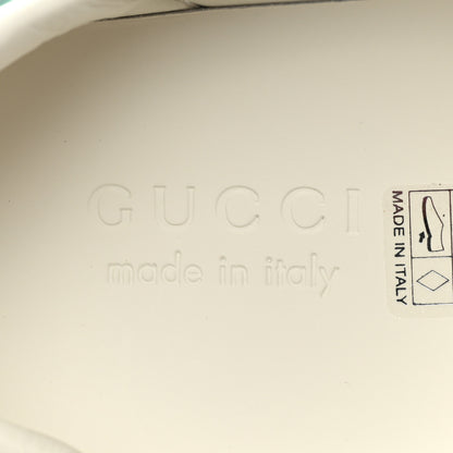 Gucci Calfskin Interlocking G Mens New Ace Sneakers 7 White Red Flame Green 8 of 10