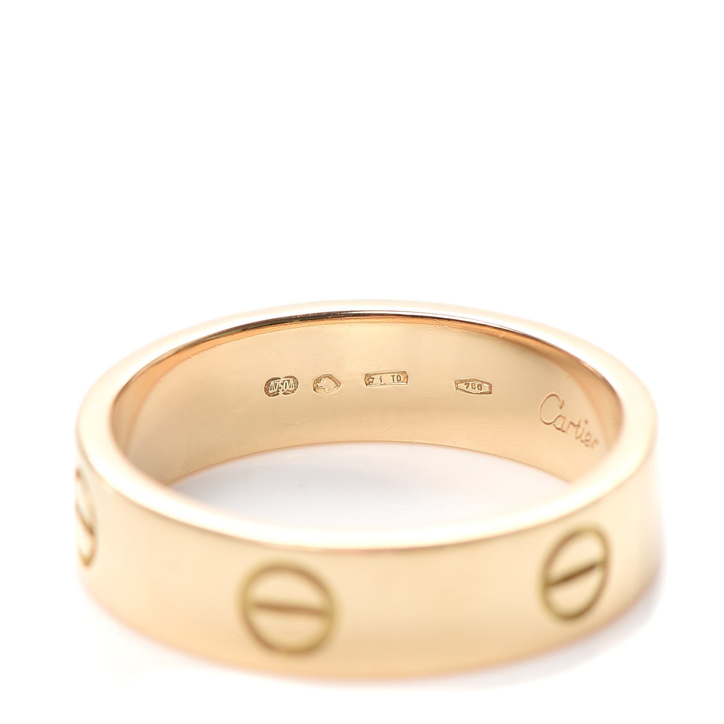 18K Yellow Gold 5.5mm LOVE Ring 64 10.75