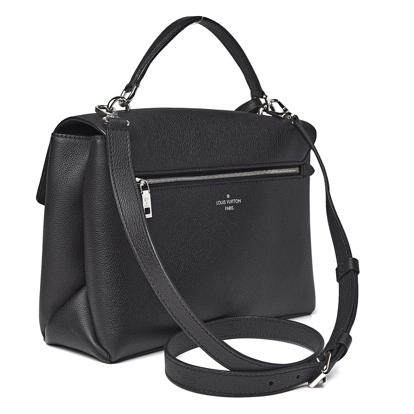 Soft Calfskin My Lockme Top Handle Black