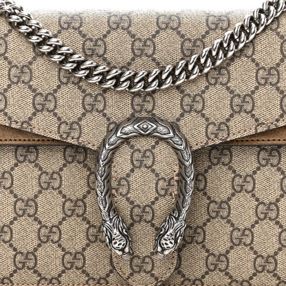Gucci GG Supreme Monogram Small Dionysus Shoulder Bag Taupe 8 of 12