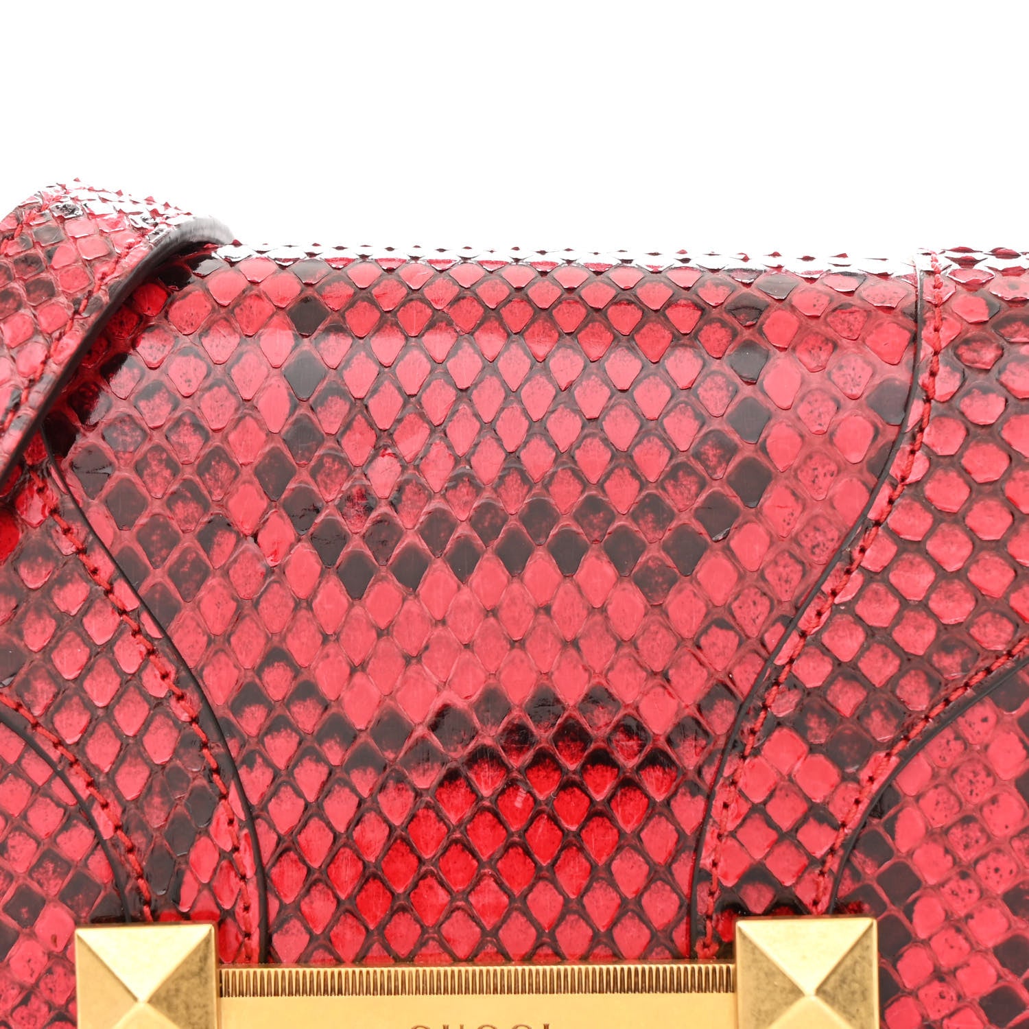 Gucci Elaphe Radiata Small Osiride Shoulder Bag Hibiscus Red 8 of 11