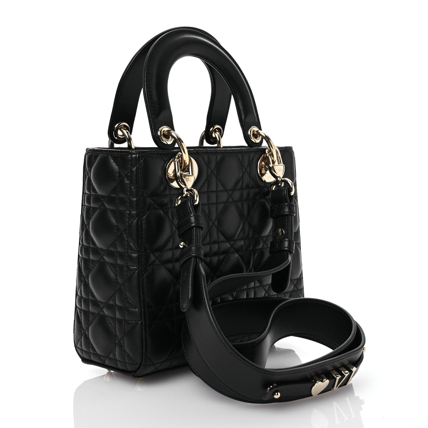 Lambskin Cannage Small My ABCDior Lady Dior Black