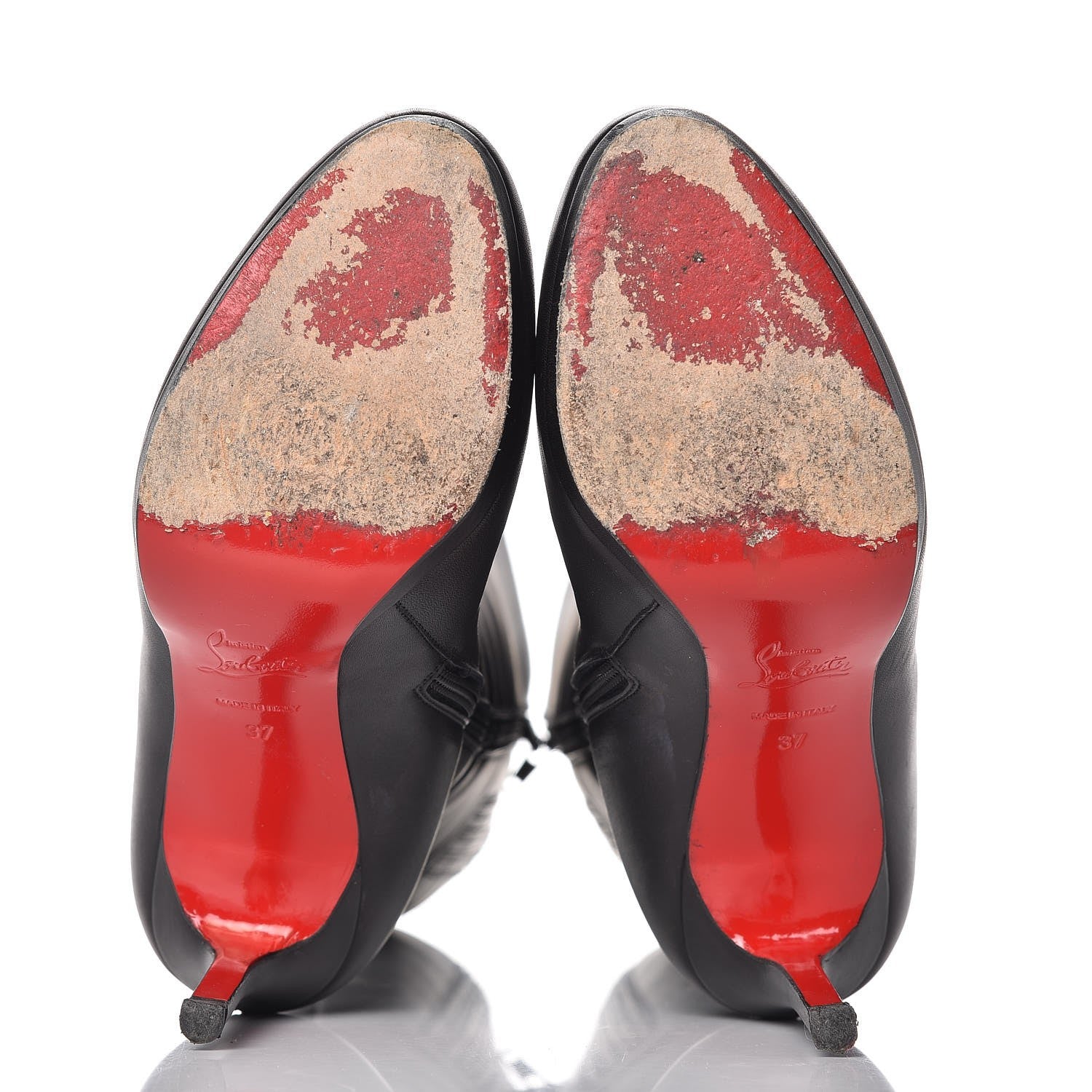 Christian Louboutin Calfskin Botalili 100 Tall Boots 37 Black 7 of 10
