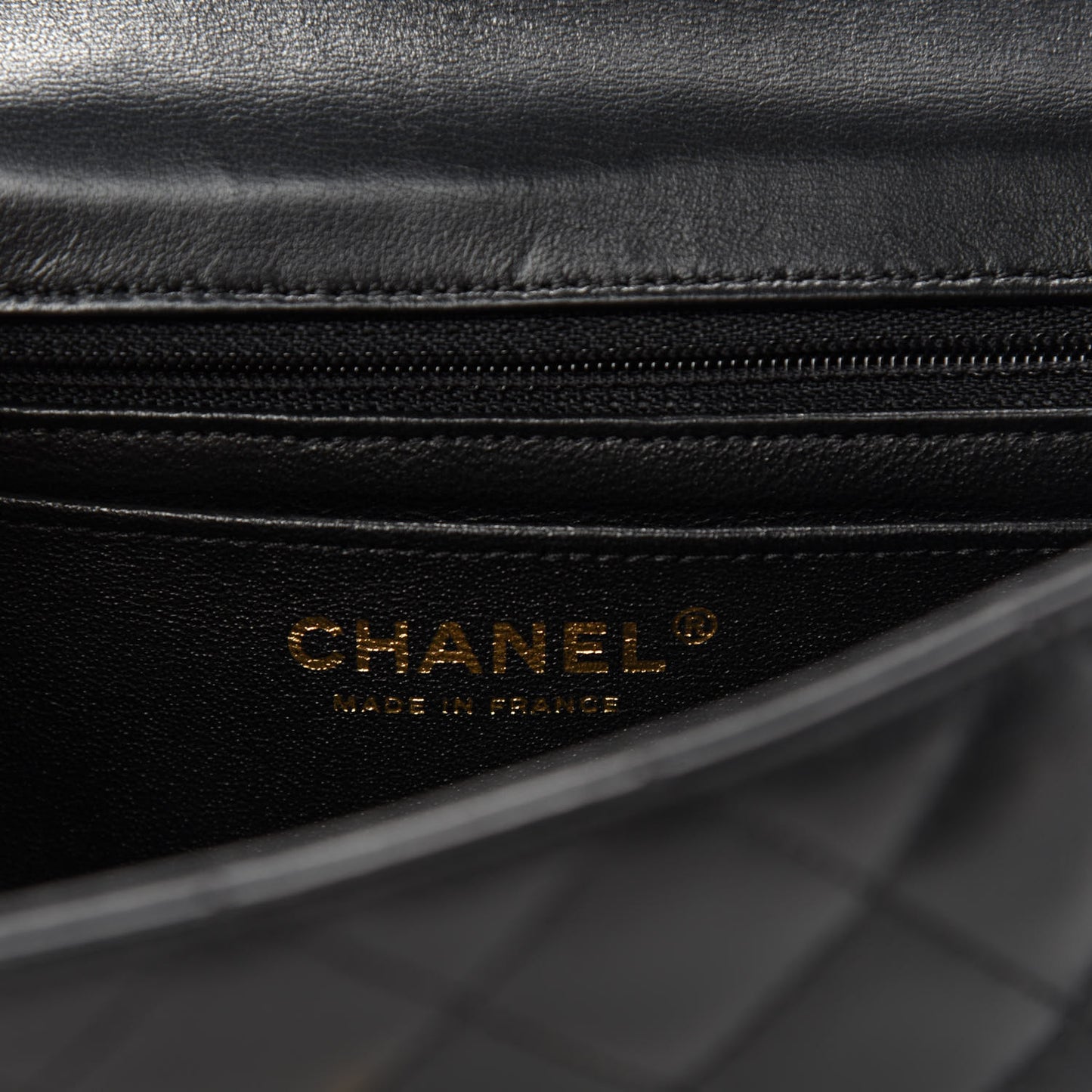 Lambskin Quilted Studded Mini Rectangular Flap Black