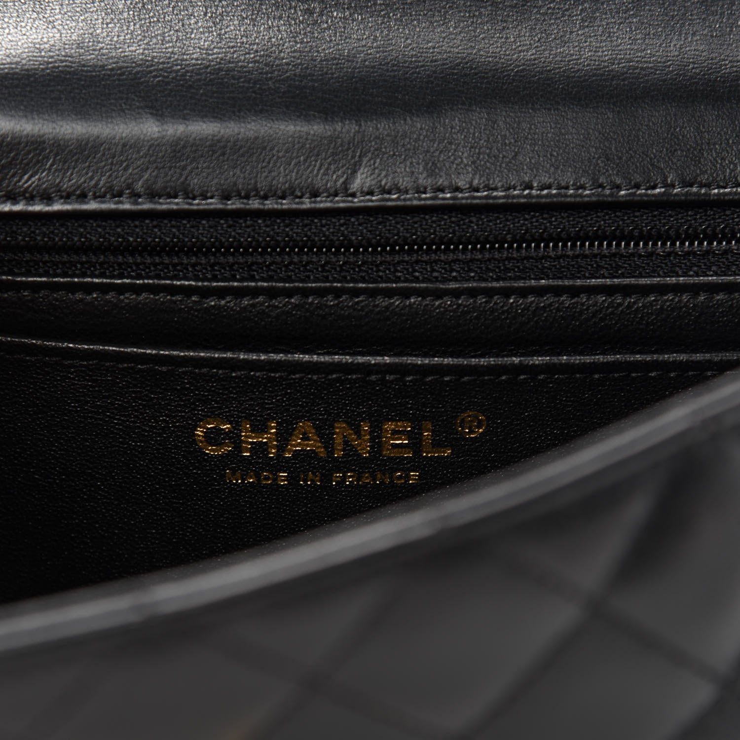 Chanel Lambskin Quilted Studded Mini Rectangular Flap Black 9 of 12
