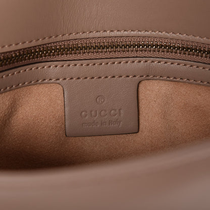 Gucci Calfskin Matelasse Small GG Marmont Shoulder Bag Porcelain Rose 6 of 7