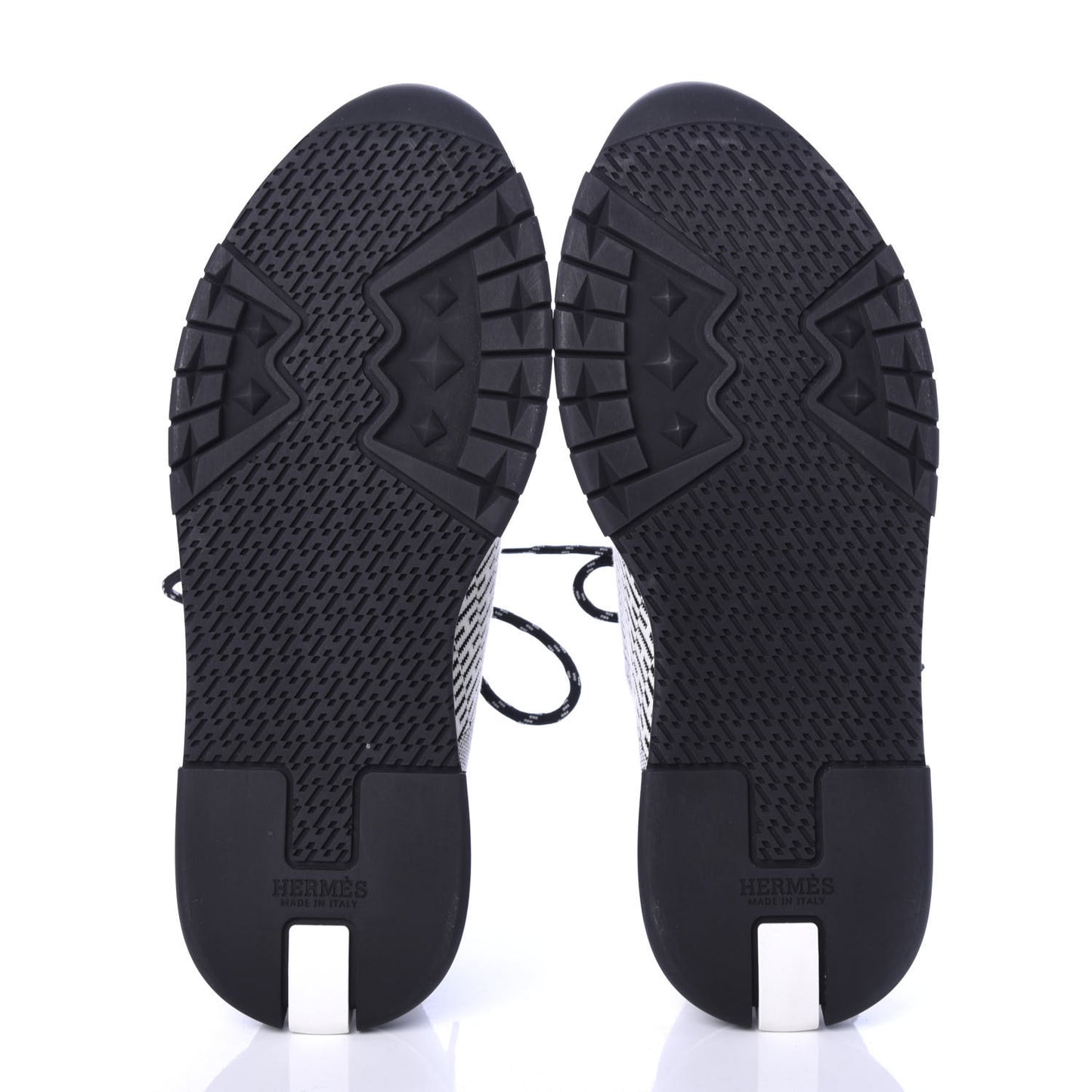 Knit Goatskin Mens Addict Sneakers 46 Black White