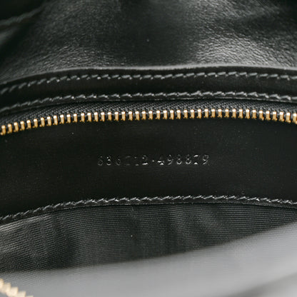 Gucci Boarded Dyana Lux Calfskin Striped Medium Jackie 1961 Hobo Black White 7 of 11