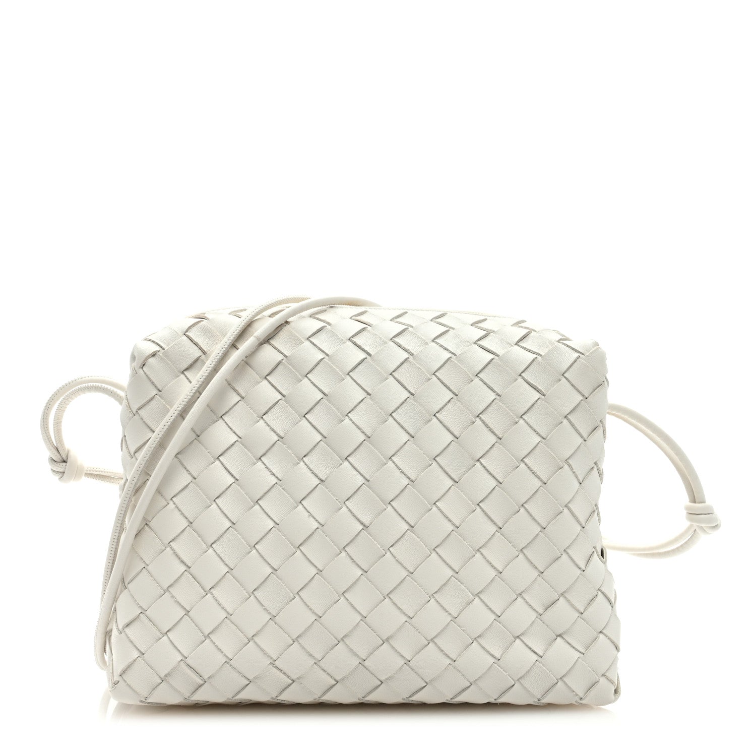 Bottega Veneta Nappa Intrecciato Small Loop Camera Bag Chalk 1 of 7