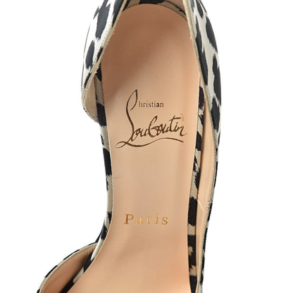 Christian Louboutin Tissu Leopardino Iriza 100 Pumps 36.5 Black 6 of 8