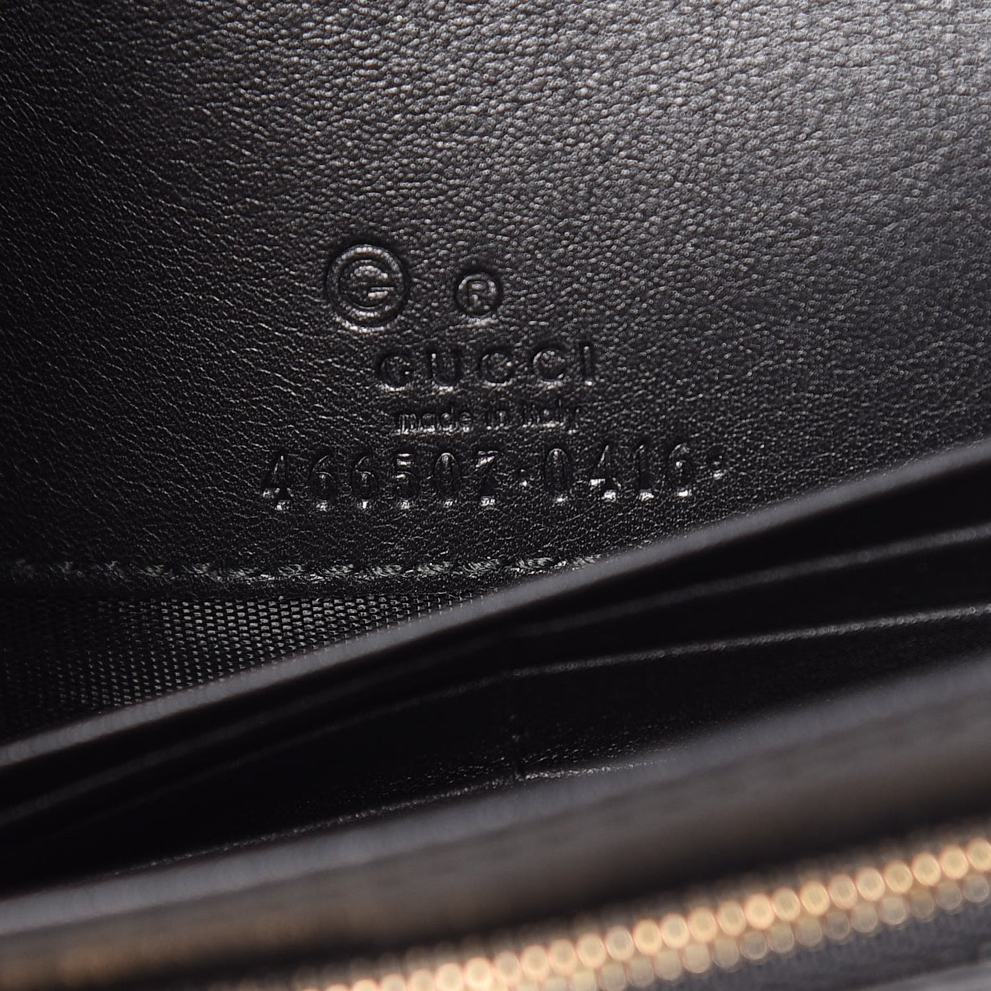 Microguccissima Crossbody Wallet Black