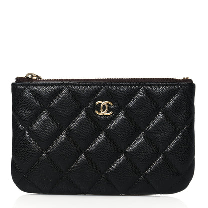 Chanel Caviar Quilted Small Cosmetic Case Black 1 of 8