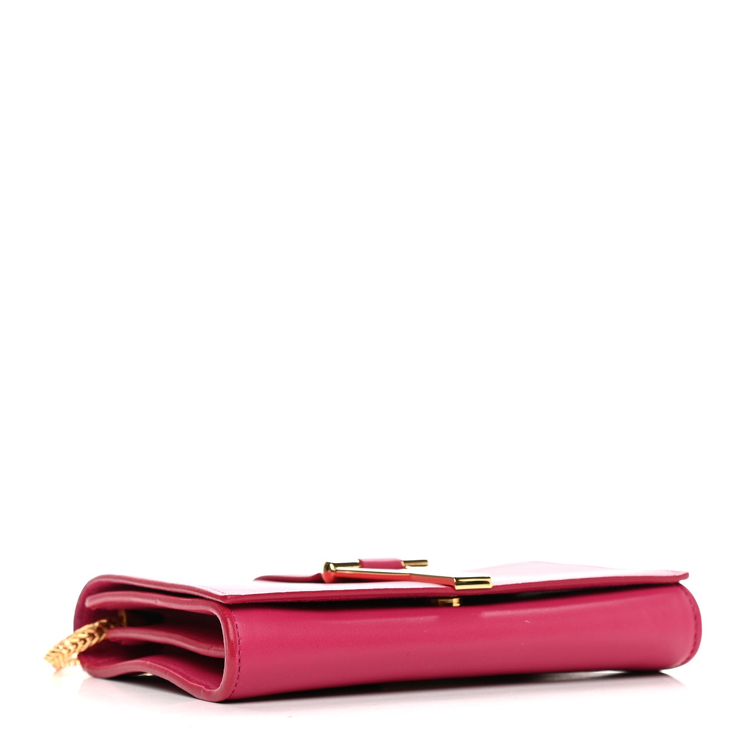 Saint Laurent Calfskin Mini Y Ligne Crossbody Pochette Bag Fuchsia 3 of 8