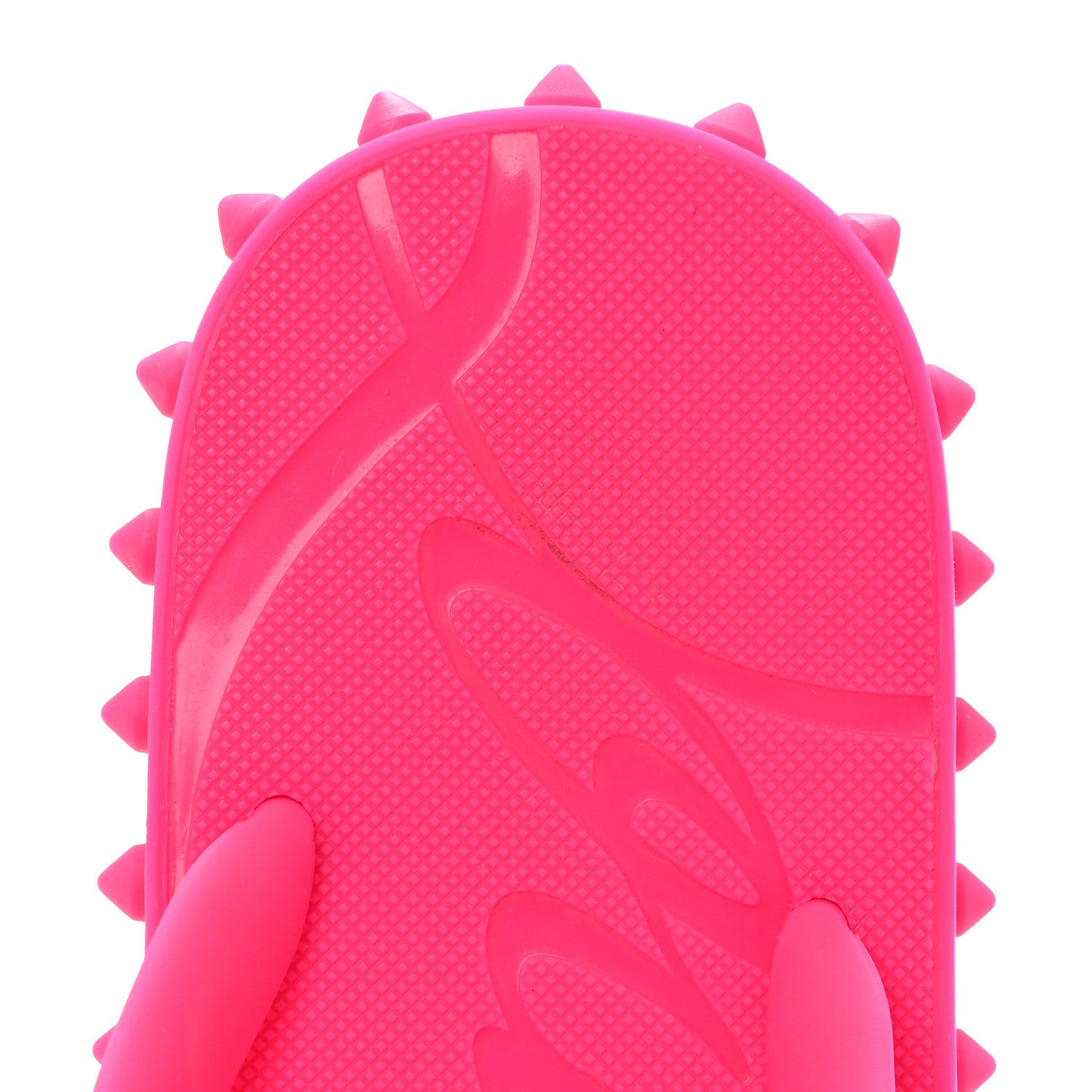 Christian Louboutin Rubber Spike Loubi Donna Flip Flop 37 Pink