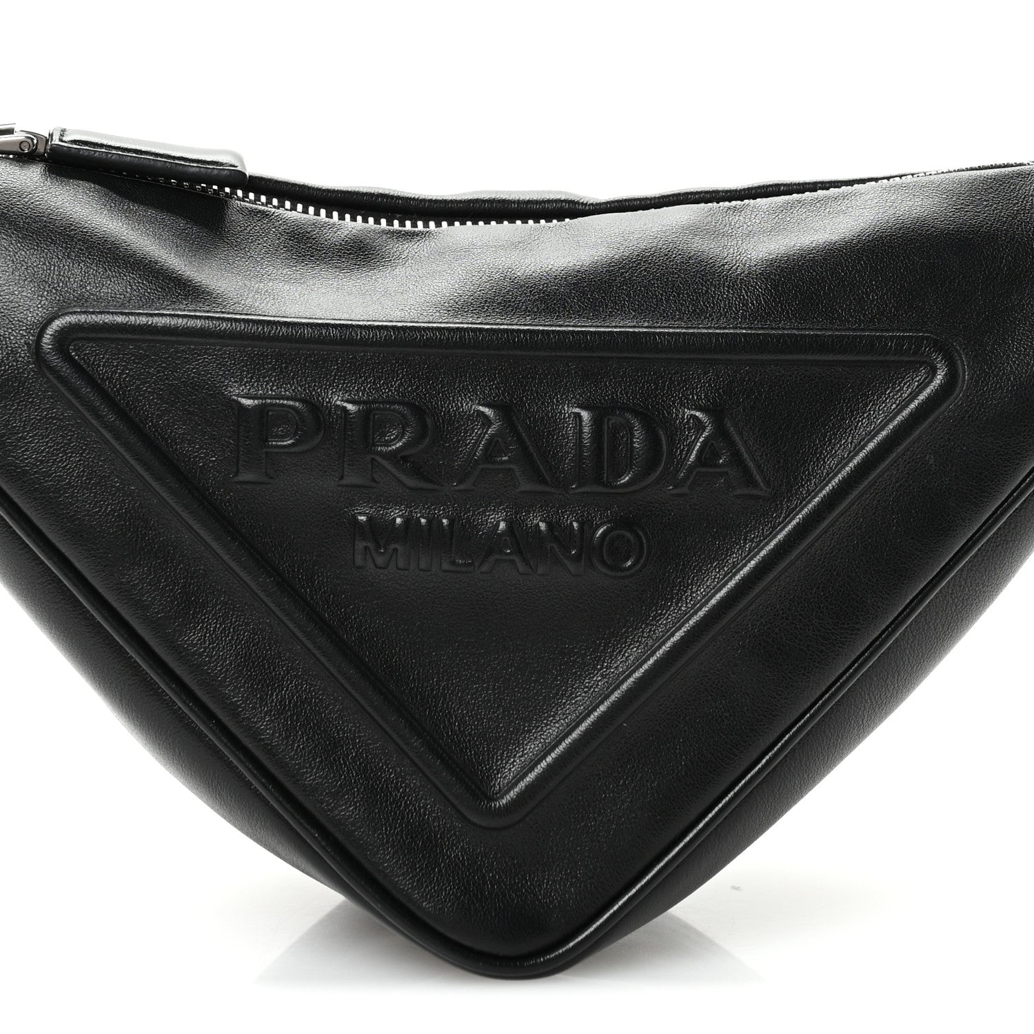 Prada Grace Lux Triangle Shoulder Bag Black 8 of 10
