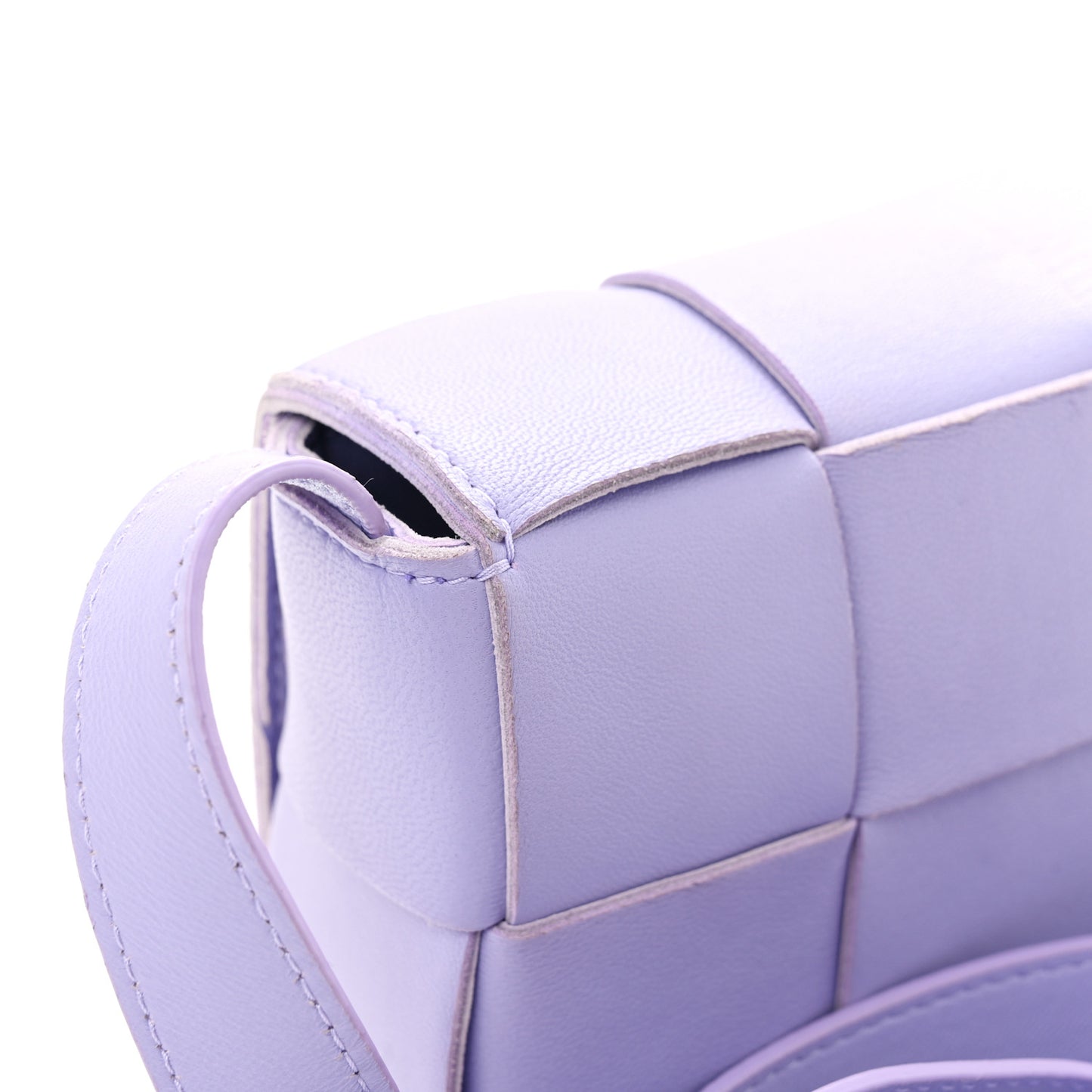 Lambskin Intreccio Candy Cassette Crossbody Bag Wisteria